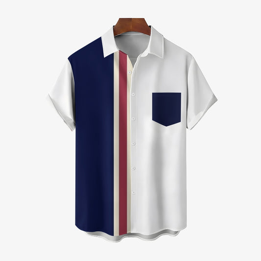 Mens Print Casual Short Sleeve Shirt 2504000290