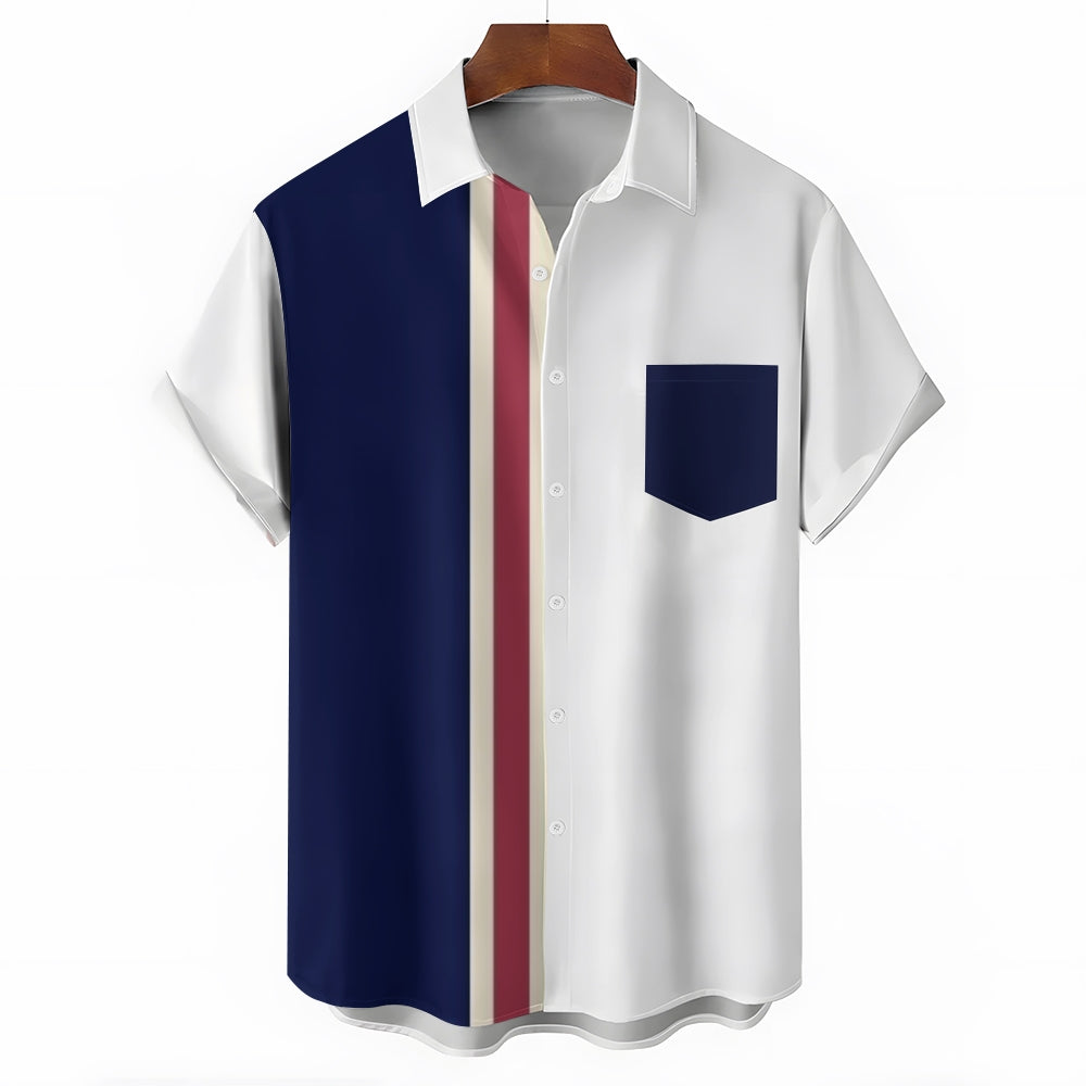 Mens Print Casual Short Sleeve Shirt 2504000290