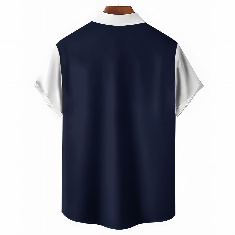 Mens Print Casual Short Sleeve Shirt 2504000291