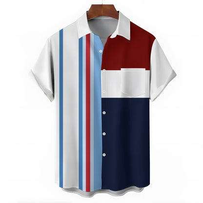 Mens Print Casual Short Sleeve Shirt 2504000291