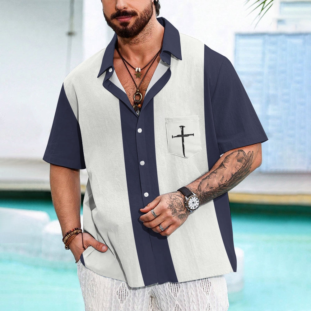 Mens Print Casual Short Sleeve Shirt 2504000396