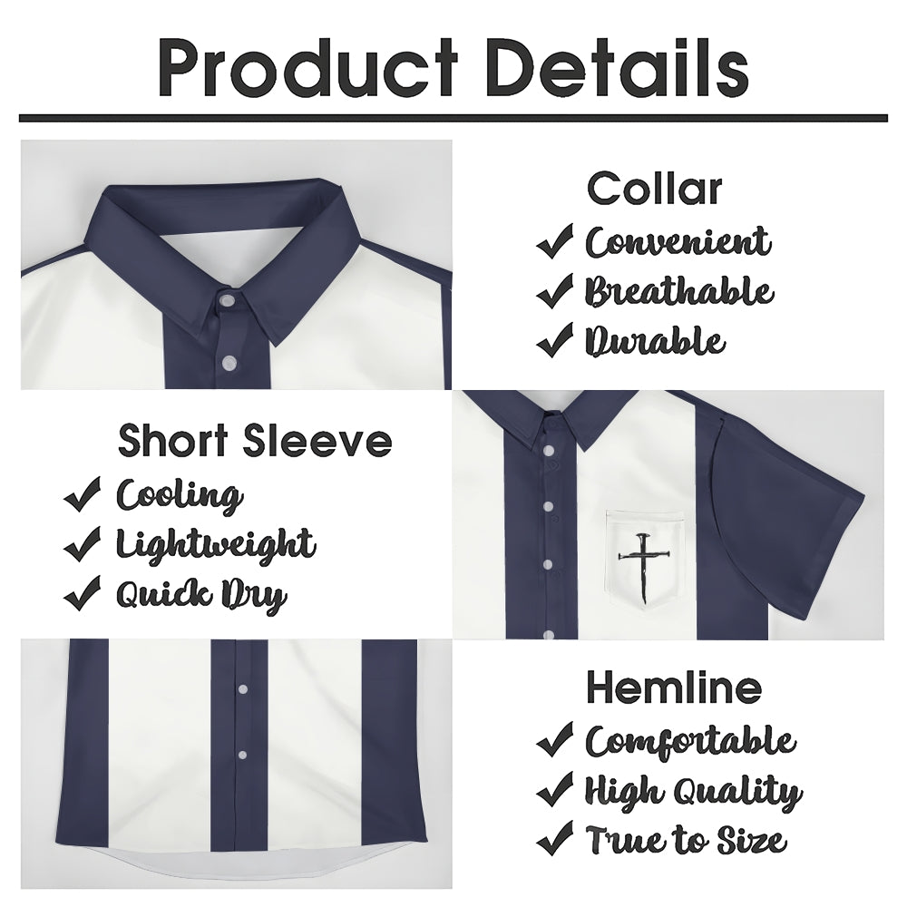 Mens Print Casual Short Sleeve Shirt 2504000396