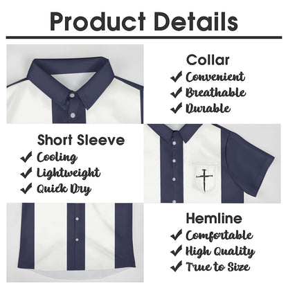 Mens Print Casual Short Sleeve Shirt 2504000396