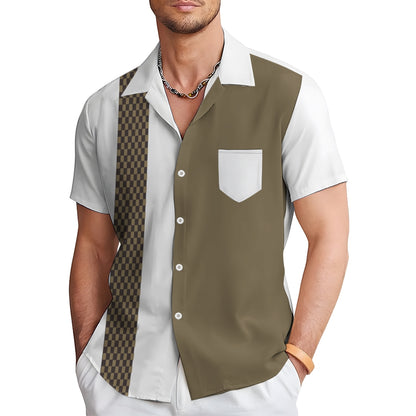Mens Print Casual Short Sleeve Shirt 2504000398