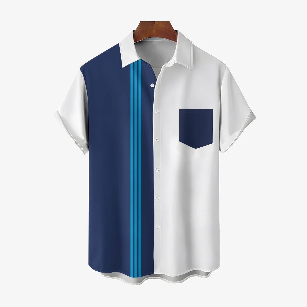 Mens Print Casual Short Sleeve Shirt 2504000399