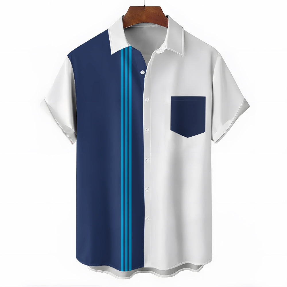 Mens Print Casual Short Sleeve Shirt 2504000399