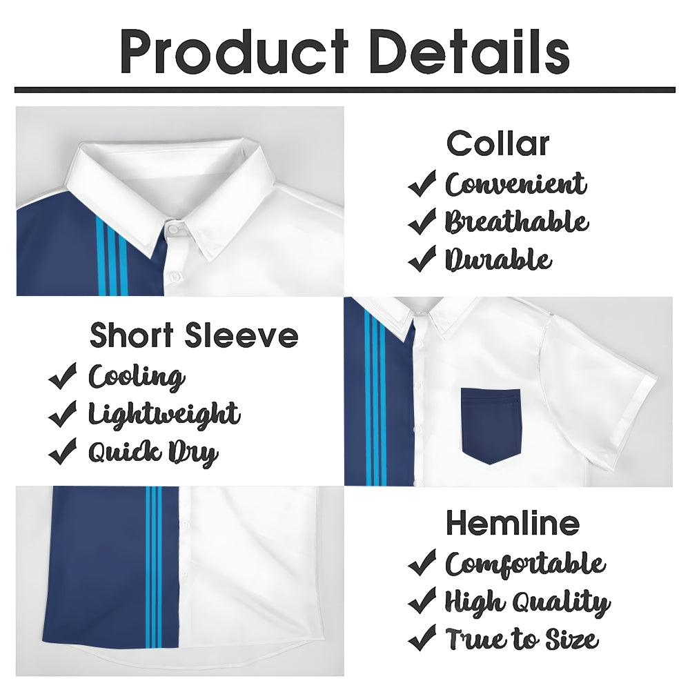 Mens Print Casual Short Sleeve Shirt 2504000399