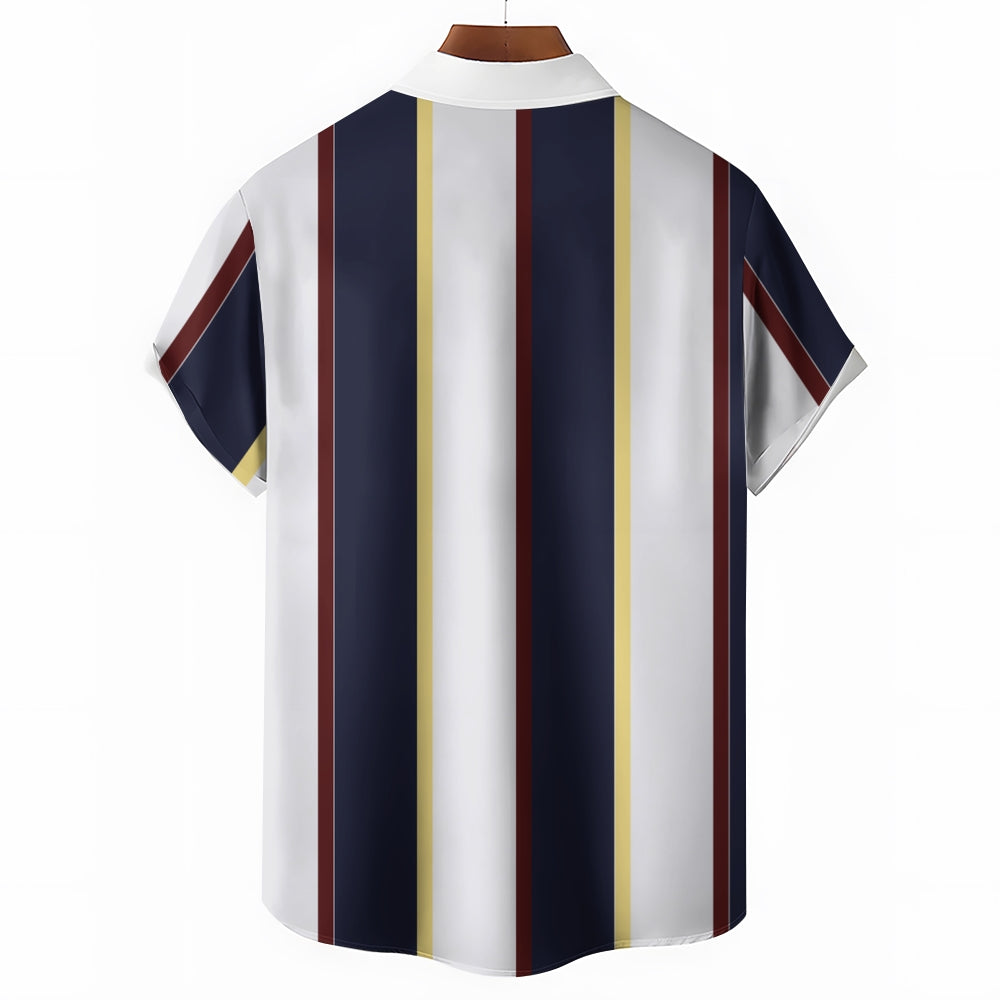 Mens Print Casual Short Sleeve Shirt 2504000402