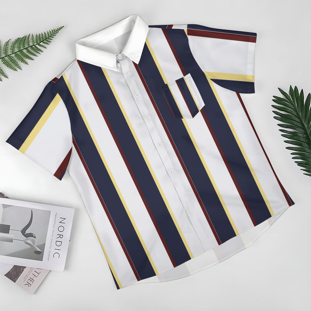 Mens Print Casual Short Sleeve Shirt 2504000402