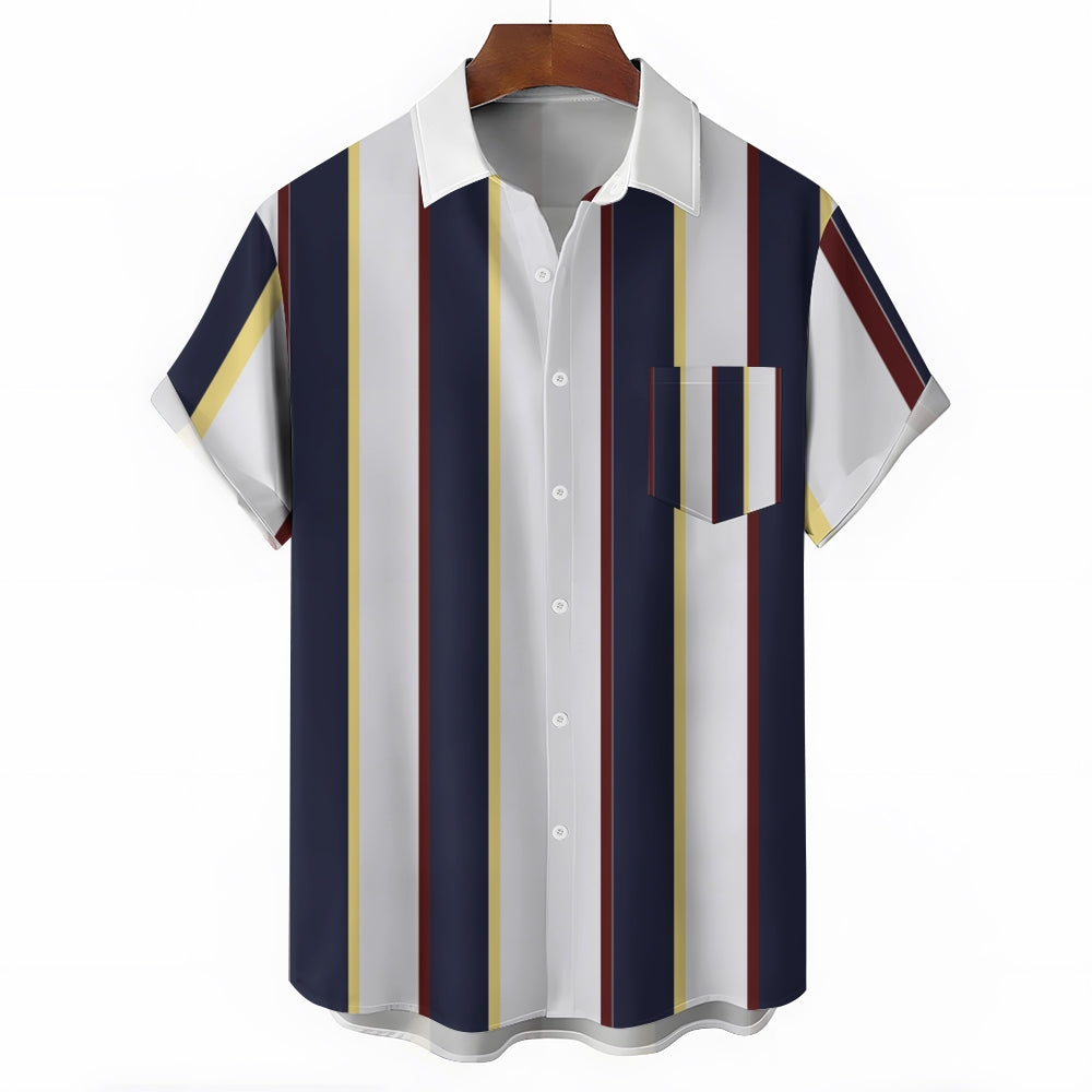 Mens Print Casual Short Sleeve Shirt 2504000402