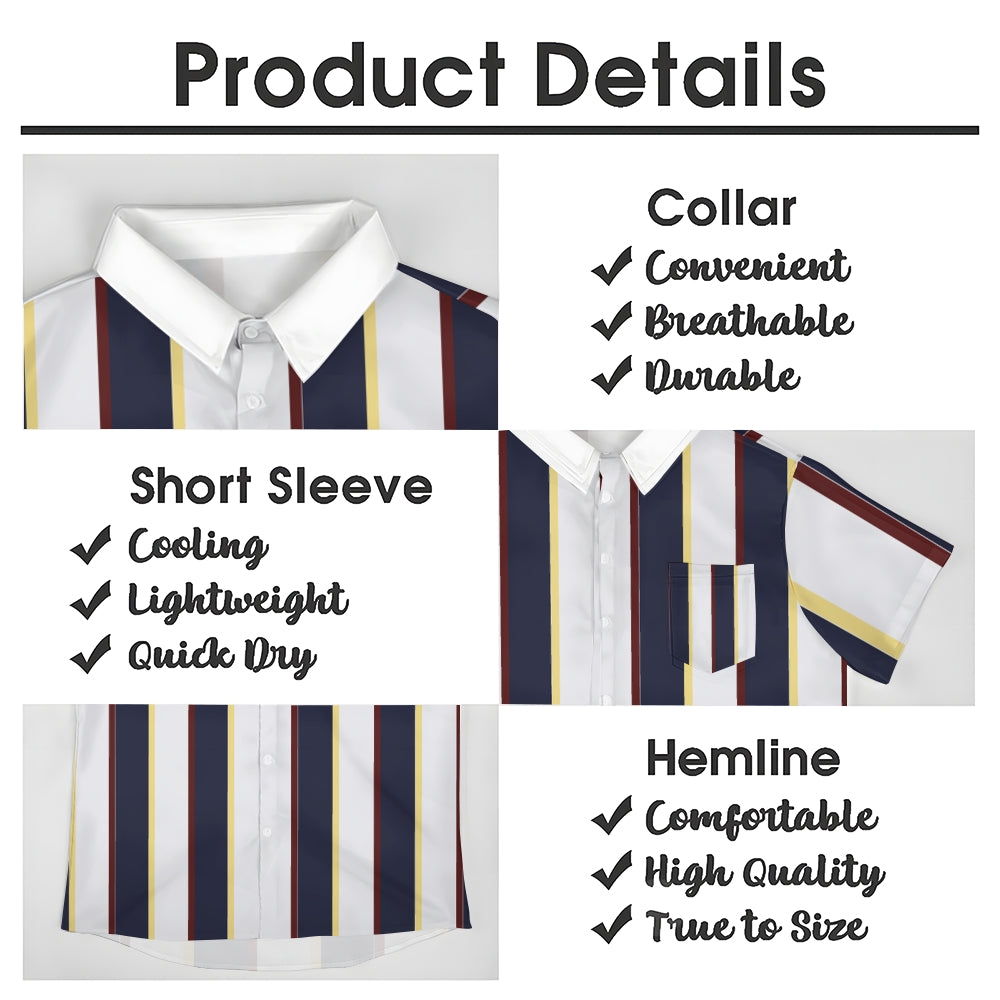 Mens Print Casual Short Sleeve Shirt 2504000402