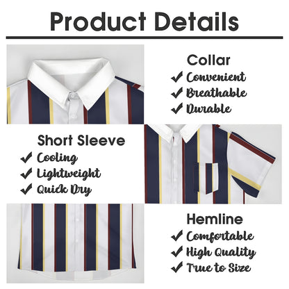 Mens Print Casual Short Sleeve Shirt 2504000402