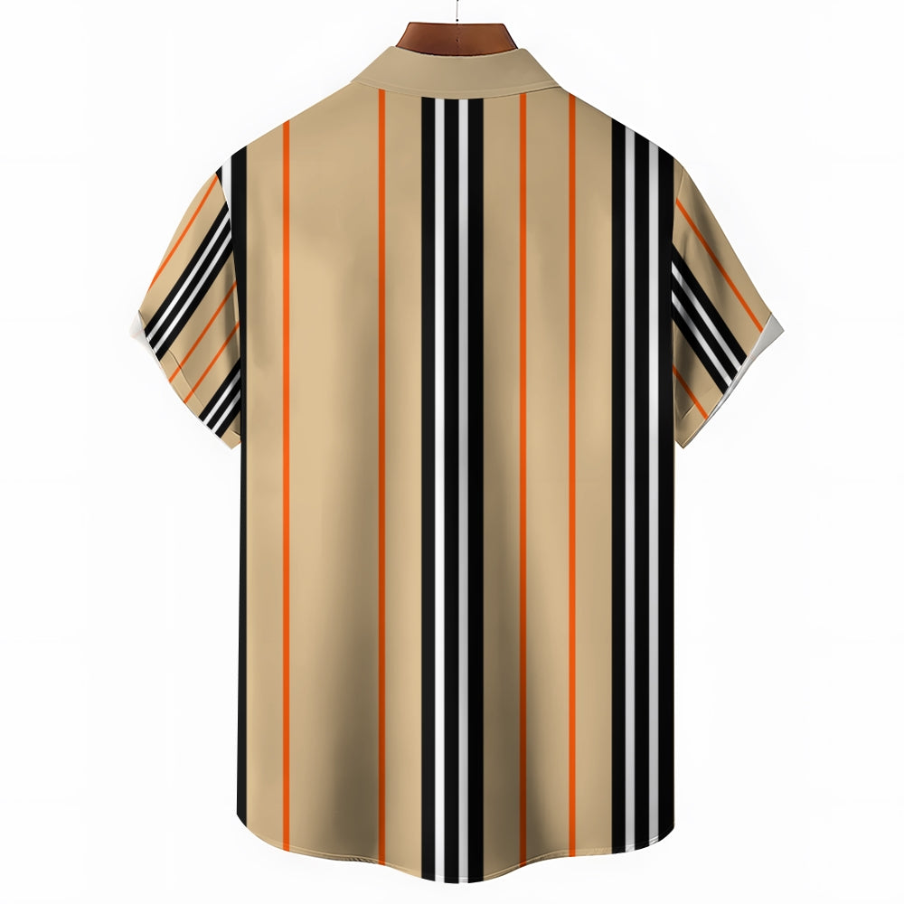 Mens Print Casual Short Sleeve Shirt 2504000403