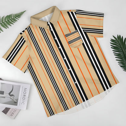 Mens Print Casual Short Sleeve Shirt 2504000403