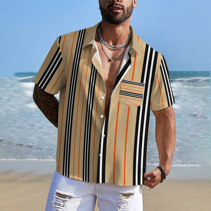 Mens Print Casual Short Sleeve Shirt 2504000403