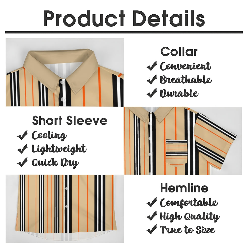 Mens Print Casual Short Sleeve Shirt 2504000403