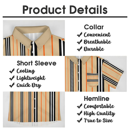 Mens Print Casual Short Sleeve Shirt 2504000403