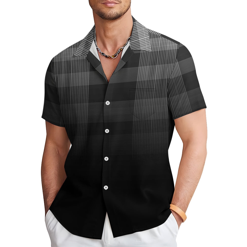 Mens Print Casual Short Sleeve Shirt 2504000404