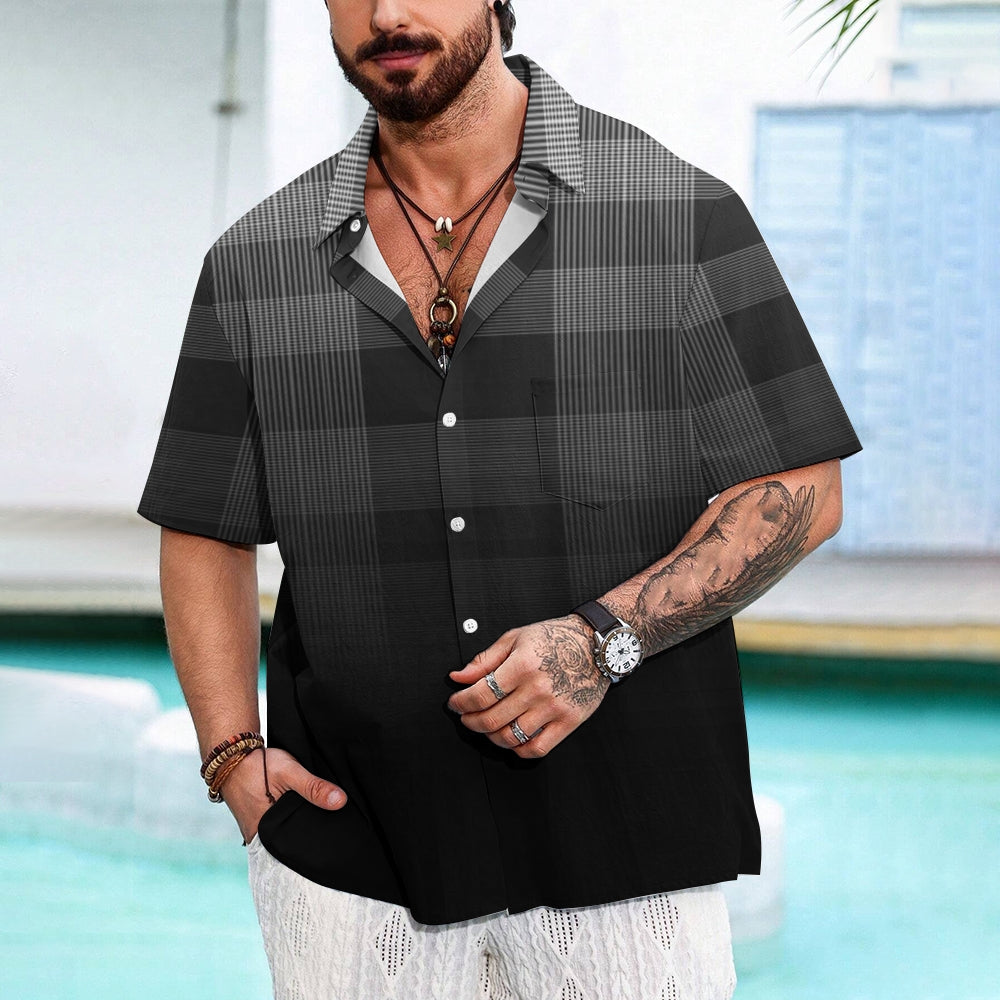 Mens Print Casual Short Sleeve Shirt 2504000404