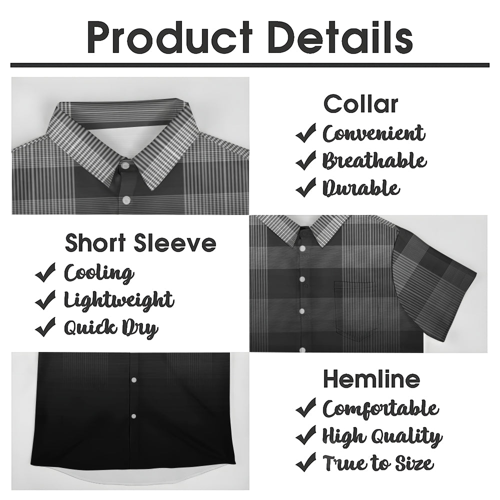 Mens Print Casual Short Sleeve Shirt 2504000404