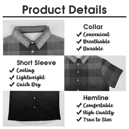 Mens Print Casual Short Sleeve Shirt 2504000404