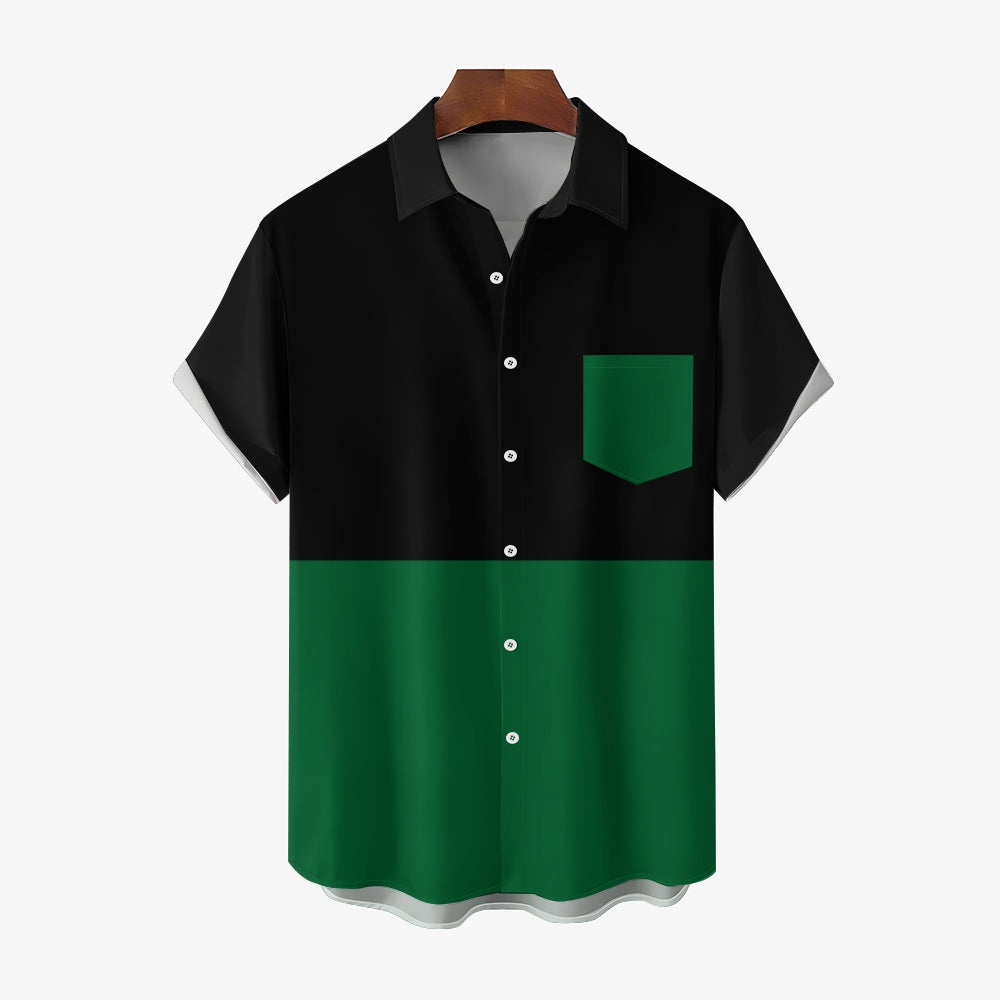 Mens Print Casual Short Sleeve Shirt 2504000405