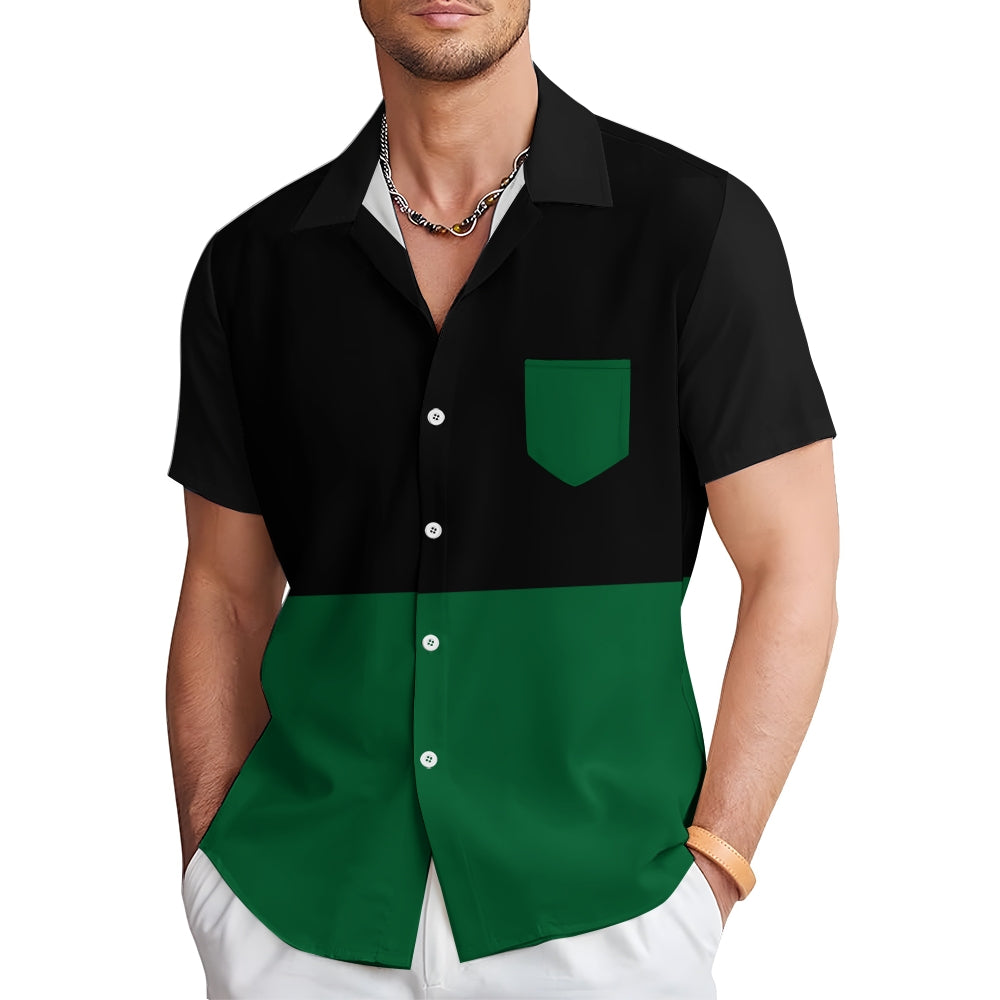 Mens Print Casual Short Sleeve Shirt 2504000405