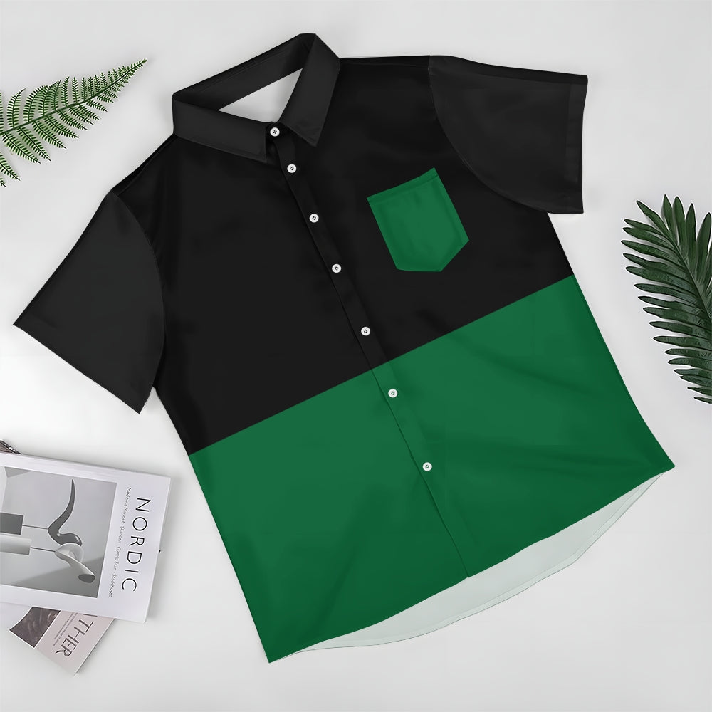 Mens Print Casual Short Sleeve Shirt 2504000405