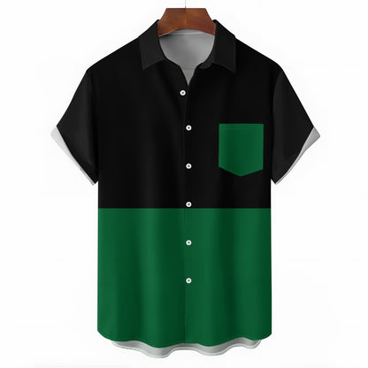 Mens Print Casual Short Sleeve Shirt 2504000405