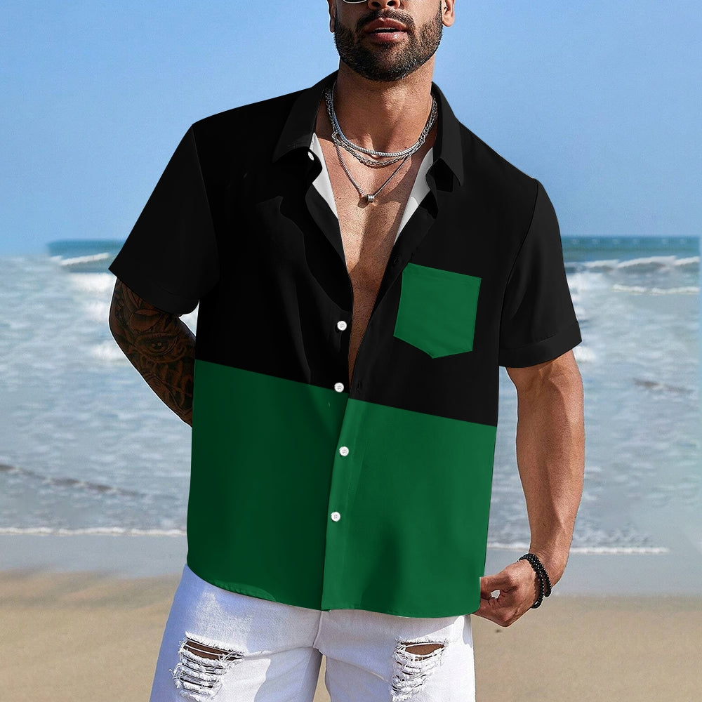 Mens Print Casual Short Sleeve Shirt 2504000405