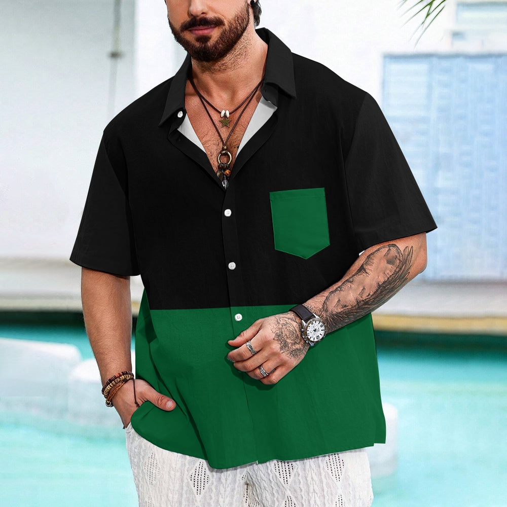 Mens Print Casual Short Sleeve Shirt 2504000405