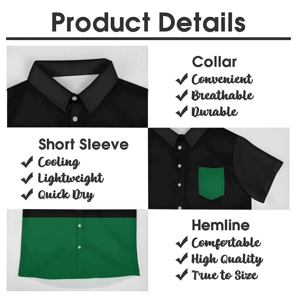 Mens Print Casual Short Sleeve Shirt 2504000405