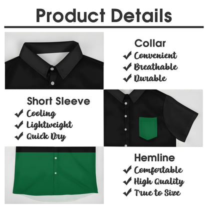 Mens Print Casual Short Sleeve Shirt 2504000405
