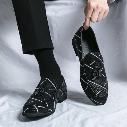 Men'S Fashion All-Match Ethnic Style Casual Leather Shoes