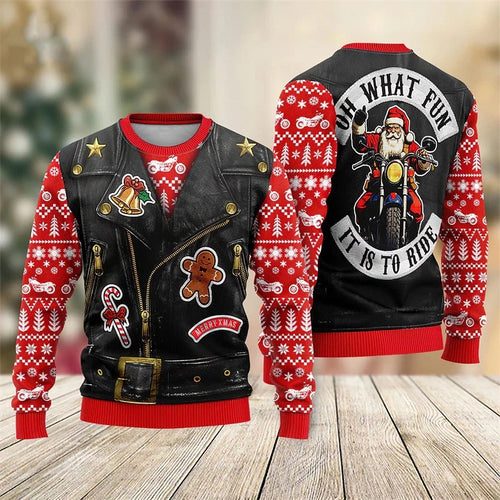 Men Fashion Autumn And Winter Graphics Christmas Casual Sweater