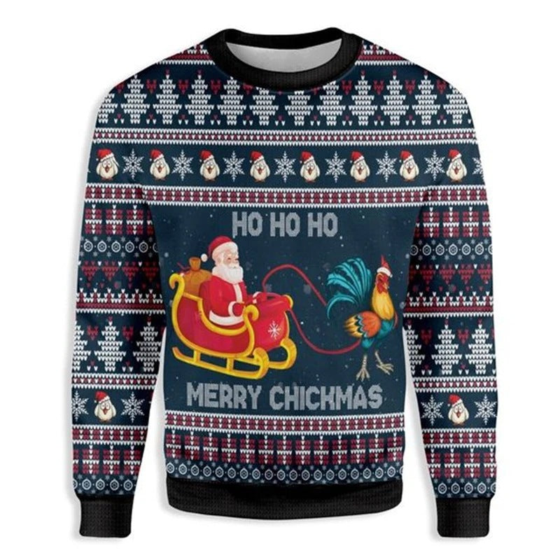 Men Fashion Autumn And Winter Graphics Christmas Casual Sweater