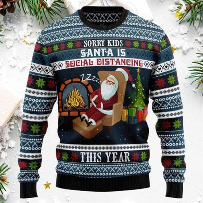 Men Fashion Autumn And Winter Graphics Christmas Casual Sweater