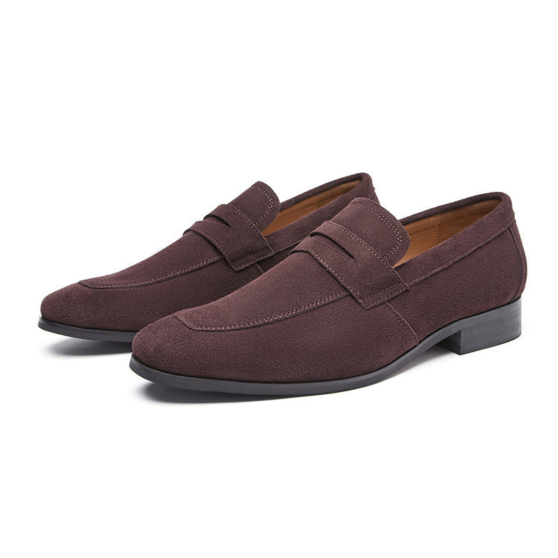 Men's Simple Suede Frosted British Style Loafers