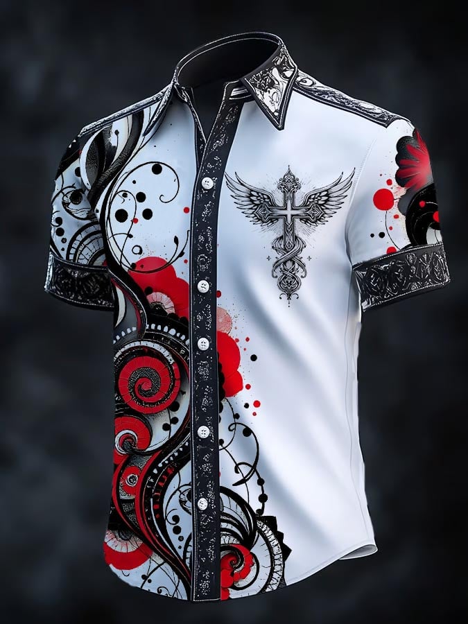 Men's Retro Gothic Dark Shirt