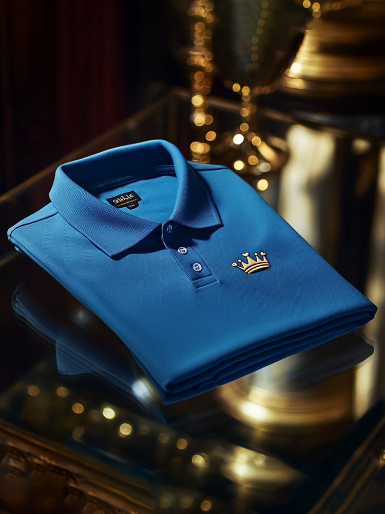 Men's Business Casual Button Short Sleeve Polo Shirt
