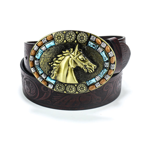 2025 Trendy Retro Men’s Western Denim Belt
