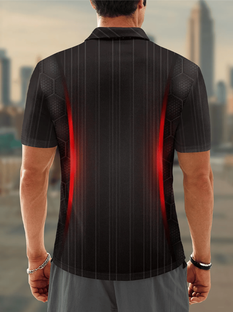 Moisture Wicking Chest Pocket Casual Polo