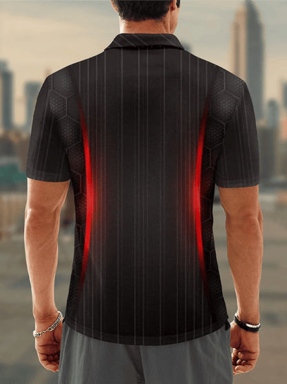 Moisture Wicking Chest Pocket Casual Polo