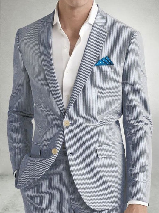 Men's Stylish Casual Slim Fit Two Button Blazer