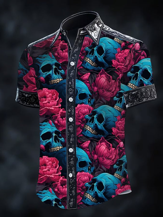 Men's Gothic Dark Short Sleeve Shirt