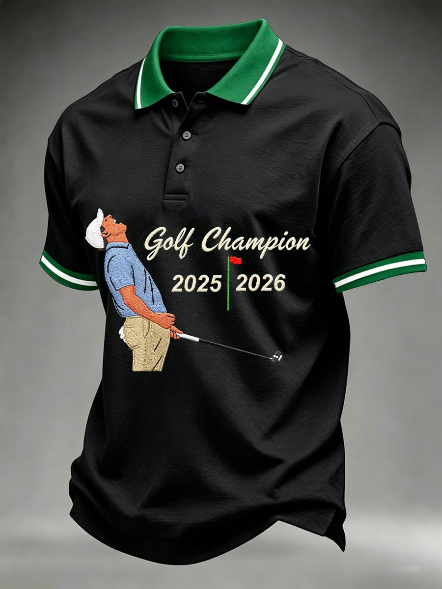 Men's Golf Champion Print Casual Polo