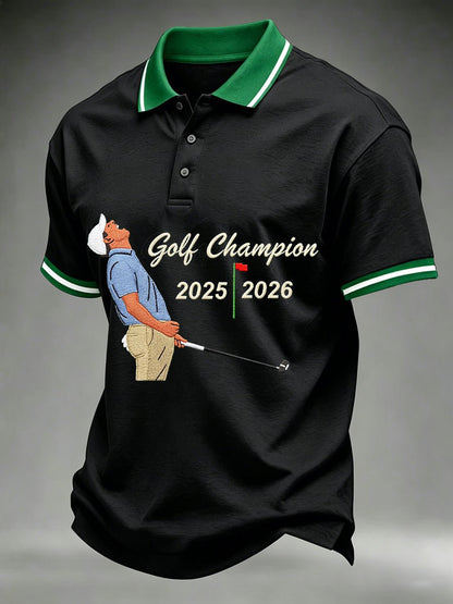 Men's Golf Champion Print Casual Polo