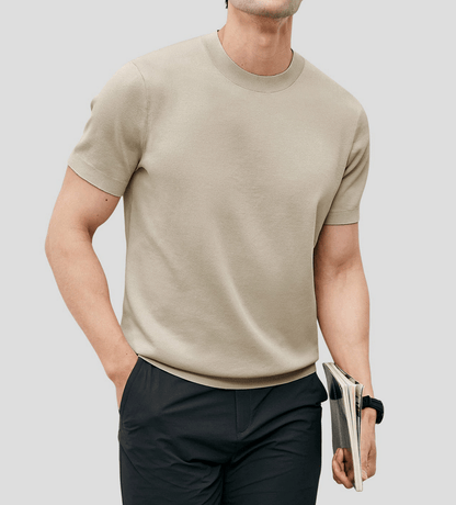 GentleKnit Short Sleeve Knitted T-Shirt