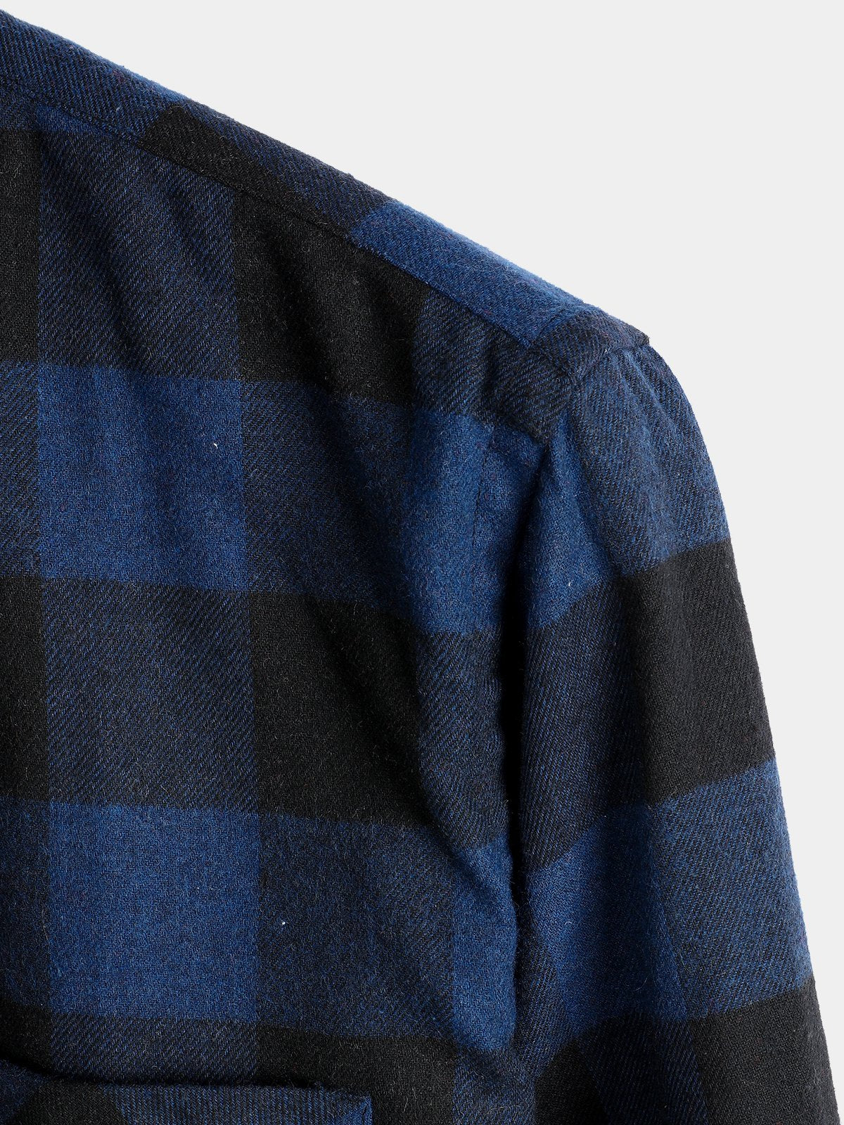 Men's Cotton Long Sleeve Plaid Shirt