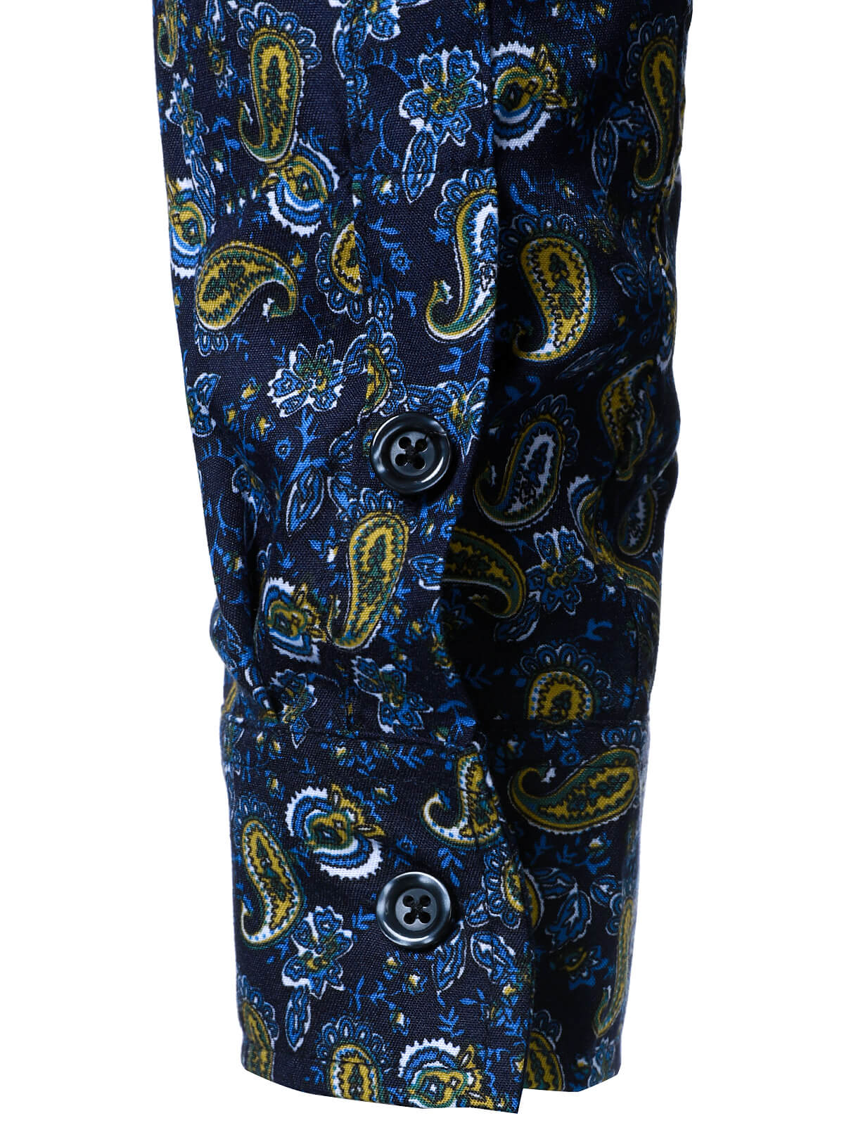 Men's Paisley Button Up Long Sleeve Shirt